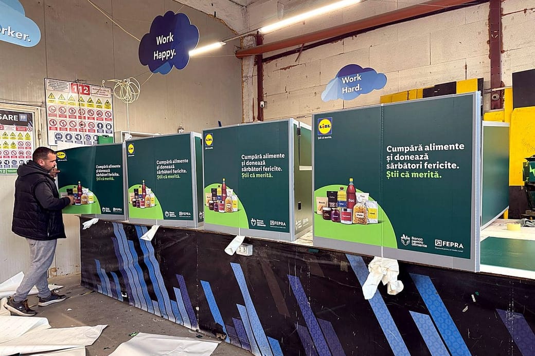 Branding cutii donații LIDL